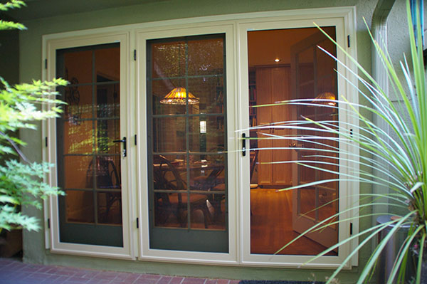 Vista Security Screens on French Doors that are both beautiful and secure in Sacramento, CA