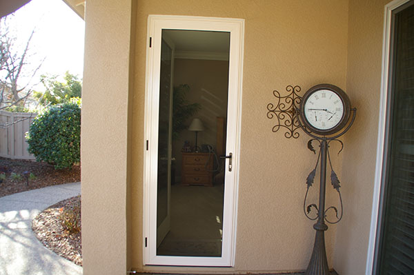 This 8' bedroom Vista security door is 'flush mounted' in a Del Webb home in Lincoln, CA