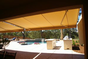 Retractable Fabric Awnings | Awning Pros, Inc. | Folsom, CA | Fabric ...