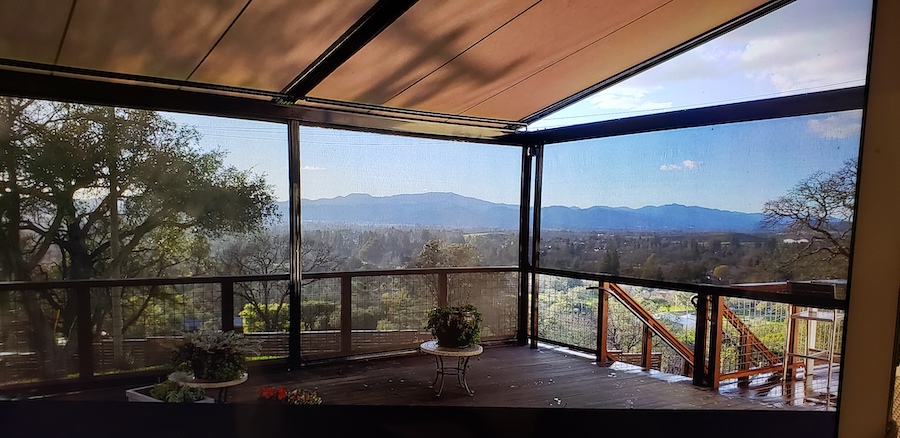 Vertical Shade Screens that keep the view in Napa, CA